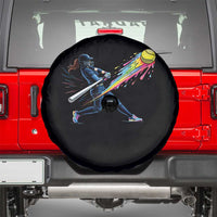 Softball Player Drip Spare Tire Cover