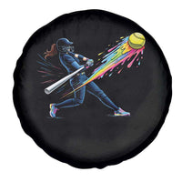 Softball Player Drip Spare Tire Cover