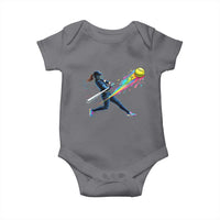 Softball Player Drip Baby Onesie