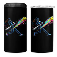 Softball Player Drip 4 in 1 Can Cooler Tumbler