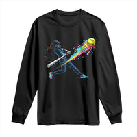 Softball Player Drip Long Sleeve Shirt