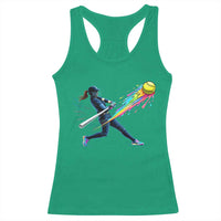 Softball Player Drip Racerback Tank Top