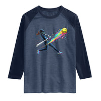 Softball Player Drip Raglan Shirt