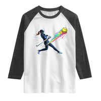 Softball Player Drip Raglan Shirt