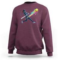 Softball Player Drip Sweatshirt