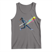 Softball Player Drip Tank Top