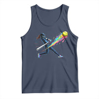 Softball Player Drip Tank Top
