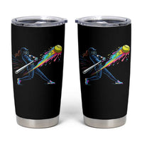 Softball Player Drip Tumbler Cup