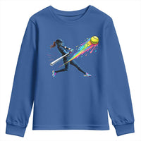 Softball Player Drip Youth Sweatshirt