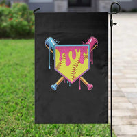 Softball Drip Garden Flag Ice Cream Drip Youth Girls Softball Sport