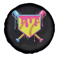 Softball Drip Spare Tire Cover Ice Cream Drip Youth Girls Softball Sport