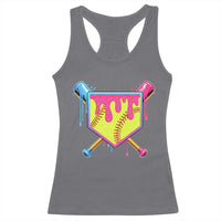 Softball Drip Racerback Tank Top Ice Cream Drip Youth Girls Softball Sport