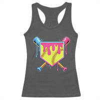 Softball Drip Racerback Tank Top Ice Cream Drip Youth Girls Softball Sport