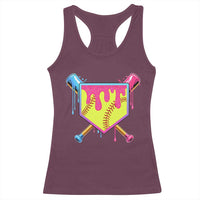Softball Drip Racerback Tank Top Ice Cream Drip Youth Girls Softball Sport