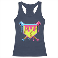 Softball Drip Racerback Tank Top Ice Cream Drip Youth Girls Softball Sport