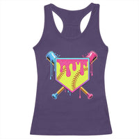 Softball Drip Racerback Tank Top Ice Cream Drip Youth Girls Softball Sport