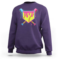 Softball Drip Sweatshirt Ice Cream Drip Youth Girls Softball Sport