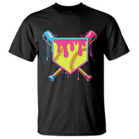 Softball Drip T Shirt Ice Cream Drip Youth Girls Softball Sport