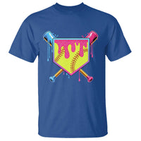 Softball Drip T Shirt Ice Cream Drip Youth Girls Softball Sport