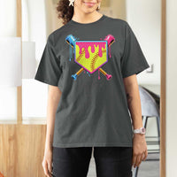 Softball Drip T Shirt For Women Ice Cream Drip Youth Girls Softball Sport