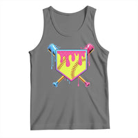 Softball Drip Tank Top Ice Cream Drip Youth Girls Softball Sport