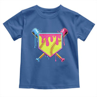 Softball Drip Toddler T Shirt Ice Cream Drip Youth Girls Softball Sport