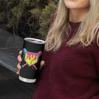 Softball Drip Tumbler Cup Ice Cream Drip Youth Girls Softball Sport