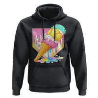Softball Drip Hoodie Cute Softball Girls Ice Cream Drip Game Day