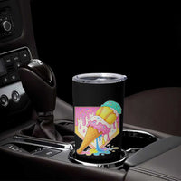 Softball Drip Tumbler Cup Cute Softball Girls Ice Cream Drip Game Day