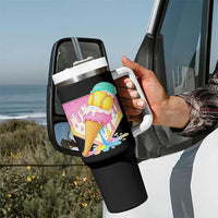 Softball Drip Tumbler With Handle Cute Softball Girls Ice Cream Drip Game Day