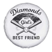 Softball Mom Gift Spare Tire Cover Diamonds Are A Girls Best Friend