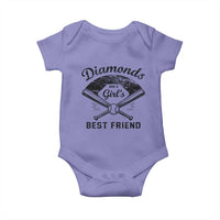 Softball Mom Gift Baby Onesie Diamonds Are A Girls Best Friend