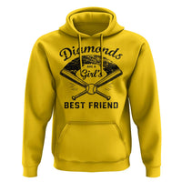 Softball Mom Gift Hoodie Diamonds Are A Girls Best Friend