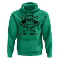 Softball Mom Gift Hoodie Diamonds Are A Girls Best Friend
