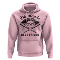 Softball Mom Gift Hoodie Diamonds Are A Girls Best Friend