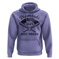 Softball Mom Gift Hoodie Diamonds Are A Girls Best Friend