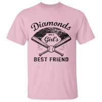 Softball Mom Gift T Shirt Diamonds Are A Girls Best Friend