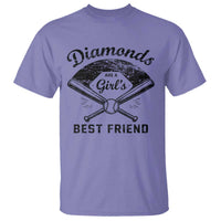 Softball Mom Gift T Shirt Diamonds Are A Girls Best Friend