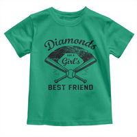 Softball Mom Gift Toddler T Shirt Diamonds Are A Girls Best Friend