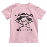 Softball Mom Gift Toddler T Shirt Diamonds Are A Girls Best Friend