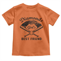 Softball Mom Gift Toddler T Shirt Diamonds Are A Girls Best Friend