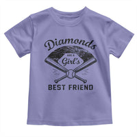 Softball Mom Gift Toddler T Shirt Diamonds Are A Girls Best Friend