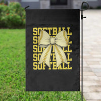 Softball Bow Garden Flag Sister Sport Lovers Girls Team