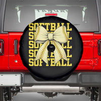 Softball Bow Spare Tire Cover Sister Sport Lovers Girls Team