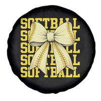 Softball Bow Spare Tire Cover Sister Sport Lovers Girls Team