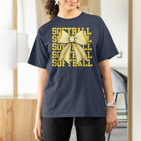 Softball Bow T Shirt For Women Sister Sport Lovers Girls Team