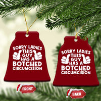 Inappropriate Adult Ceramic Ornament This Guy Botched Funny Cringe Offensive Humor Men