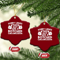 Inappropriate Adult Ceramic Ornament This Guy Botched Funny Cringe Offensive Humor Men