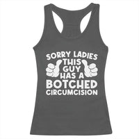 Inappropriate Adult Racerback Tank Top This Guy Botched Funny Cringe Offensive Humor Men