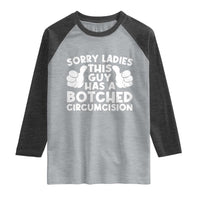 Inappropriate Adult Raglan Shirt This Guy Botched Funny Cringe Offensive Humor Men